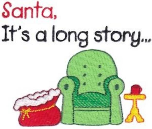 Picture of Its A Long Story Machine Embroidery Design