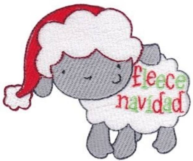 Picture of Fleece Navidad Machine Embroidery Design