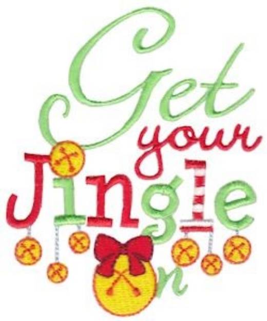 Picture of Get Your Jingle On Machine Embroidery Design
