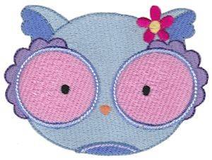 Picture of Adorable Owl Faces Machine Embroidery Design