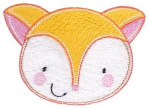 Picture of Adorable Fox Face Machine Embroidery Design
