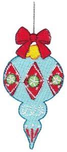 Picture of Jolly Holiday Ornament Machine Embroidery Design