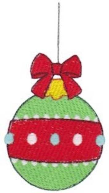 Picture of Jolly Holiday Ornament Machine Embroidery Design