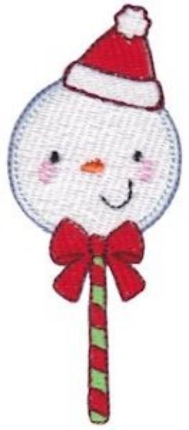 Picture of Jolly Holiday Santa Snowman Machine Embroidery Design