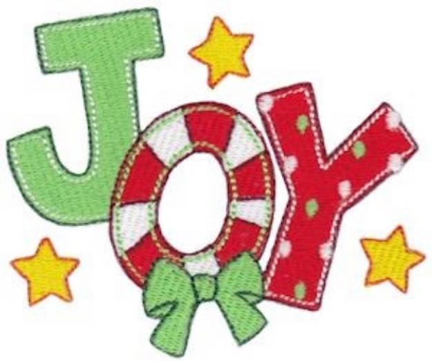 Picture of Jolly Holiday Joy Machine Embroidery Design