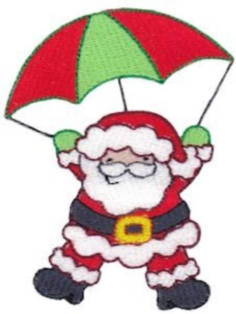 Picture of Jolly Holiday Santa Machine Embroidery Design