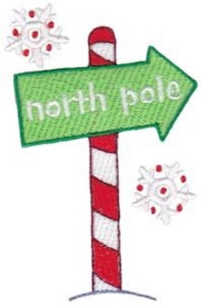 Picture of Jolly Holiday North Pole Machine Embroidery Design