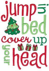 Picture of Jump In Bed Jolly Christmas Machine Embroidery Design