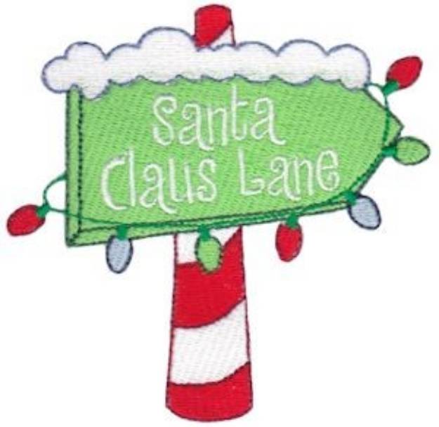Picture of Jolly Holiday Santa Claus Lane Machine Embroidery Design