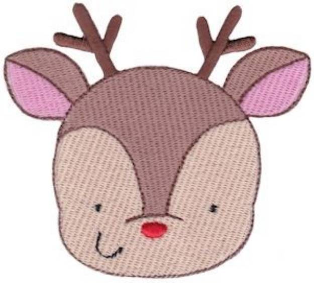 Picture of Jolly Holiday Reindeer Machine Embroidery Design