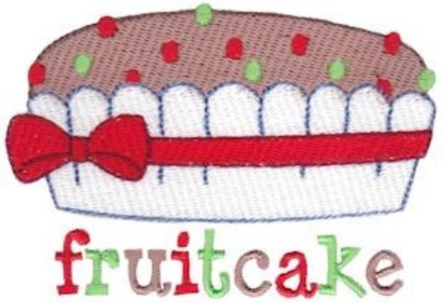 Picture of Jolly Holiday Fruitcake Machine Embroidery Design