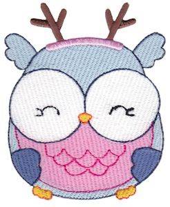 Picture of Jolly Holiday Owl Machine Embroidery Design
