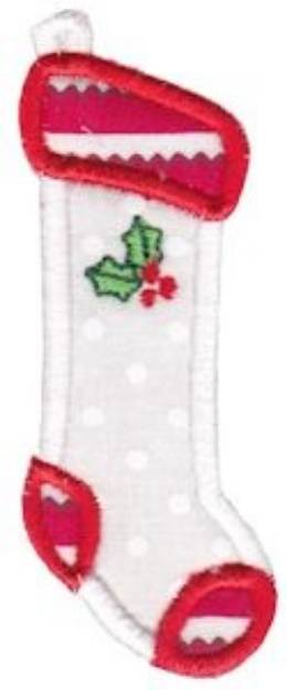 Picture of Christmas Stocking Applique Machine Embroidery Design