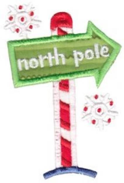 Picture of North Pole Applique Machine Embroidery Design