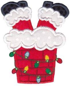 Picture of Silly Santa Applique Machine Embroidery Design