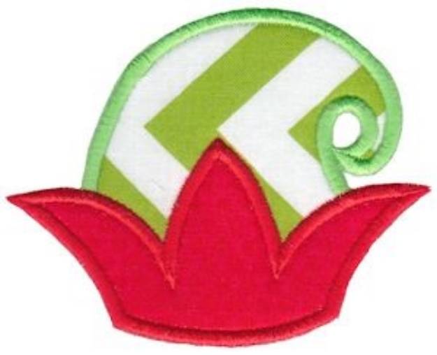 Picture of Christmas Elf Hat Applique Machine Embroidery Design