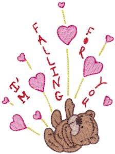 Picture of Im Falling For You Machine Embroidery Design
