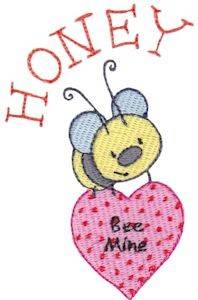 Picture of Honey Bee Mine Machine Embroidery Design