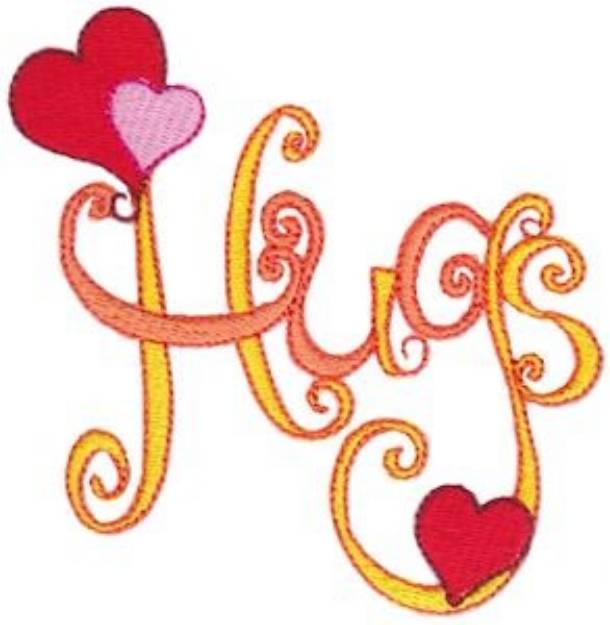 Picture of Hearts & Hugs Machine Embroidery Design