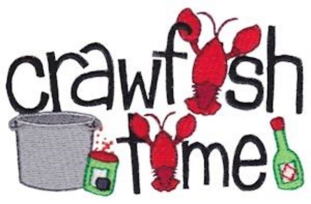 Picture of Crawfish Time Machine Embroidery Design