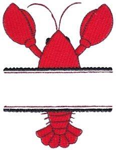 Picture of Crawfish Name Drop Machine Embroidery Design