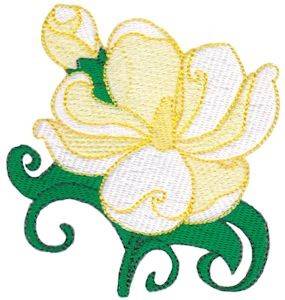 Picture of Southern Magnolia Machine Embroidery Design