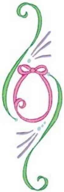 Picture of Swirly Easter  Egg Border Machine Embroidery Design