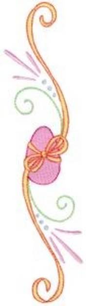 Picture of Swirly Easter Egg Border Machine Embroidery Design