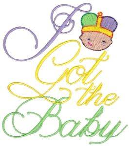 Picture of I Got The Baby Machine Embroidery Design