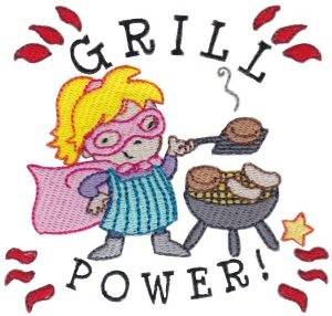 Picture of Grill Power! Machine Embroidery Design