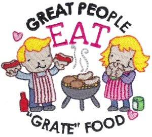 Picture of Eat "Grate" Food Machine Embroidery Design