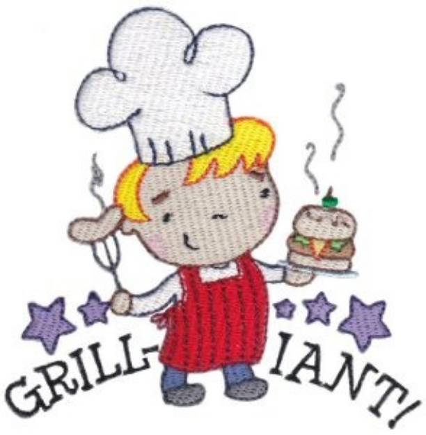 Picture of Grill-Iant! Machine Embroidery Design