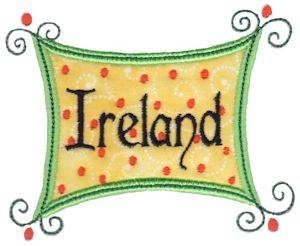 Picture of Ireland Sign Applique Machine Embroidery Design