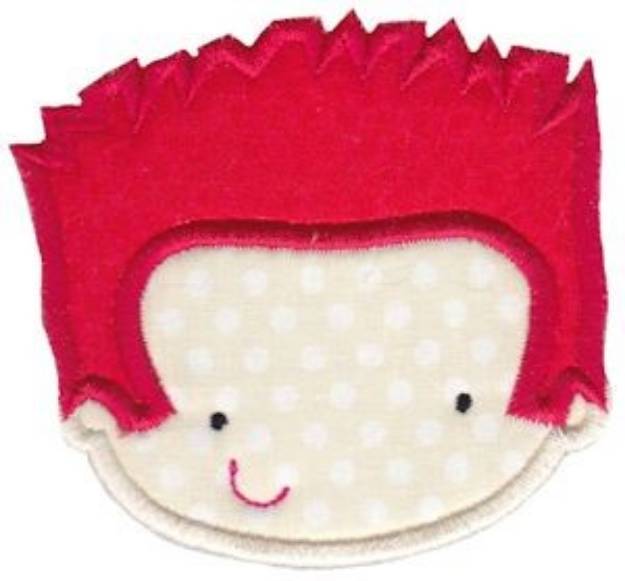 Picture of Red Headed Boy Applique Machine Embroidery Design