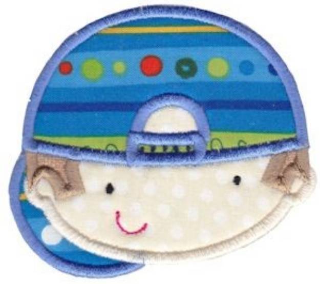 Picture of Little Boy Applique Machine Embroidery Design