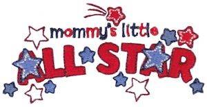 Picture of Mommys Little All Star Machine Embroidery Design