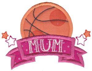 Picture of Basketball Mum Machine Embroidery Design