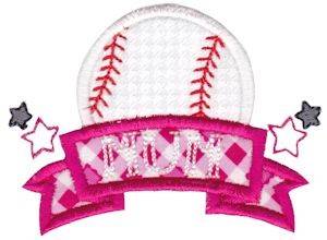 Picture of Baseball Mum Machine Embroidery Design