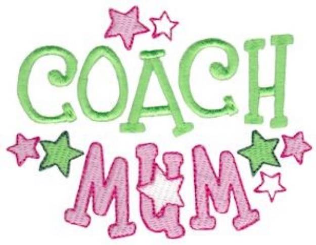 Picture of Coach Mum Machine Embroidery Design