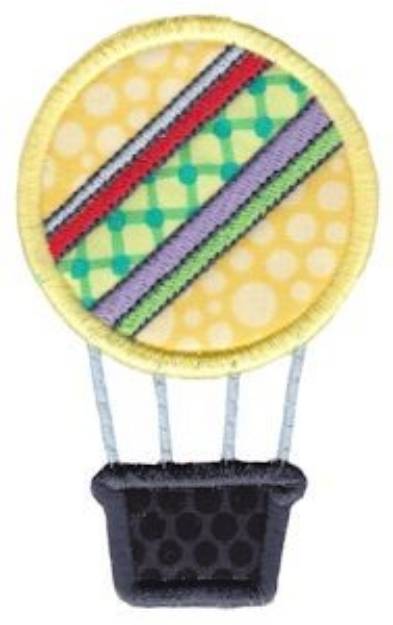 Picture of Hot Air Balloon Applique Machine Embroidery Design