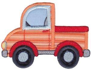 Picture of Pickup Truck Applique Machine Embroidery Design
