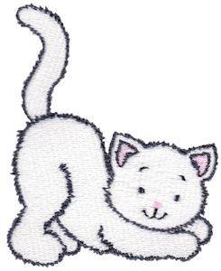 Picture of Adorable Kitten Machine Embroidery Design