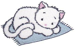 Picture of Cute Kitten Machine Embroidery Design