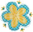Picture of Applique Flower Machine Embroidery Design