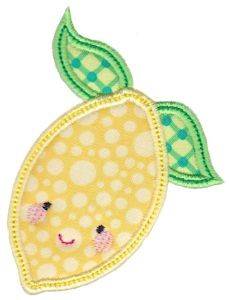 Picture of Kawaii Applique Lemon Machine Embroidery Design