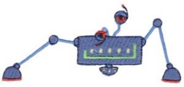 Picture of Small Zotbot Machine Embroidery Design