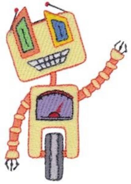 Picture of Silly Zotbot Machine Embroidery Design