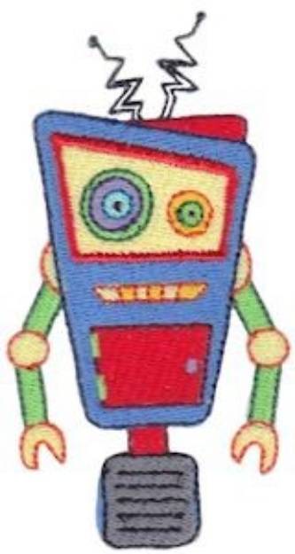 Picture of Zotbot Robot Machine Embroidery Design