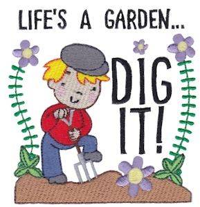 Picture of Lifes A Garden Machine Embroidery Design