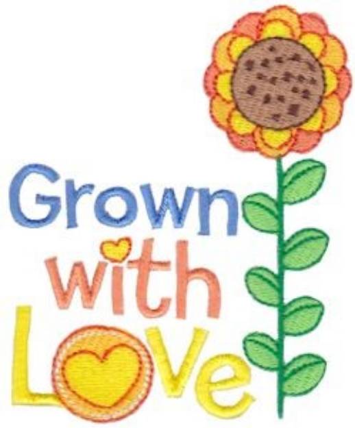 Picture of Grown With Love Machine Embroidery Design